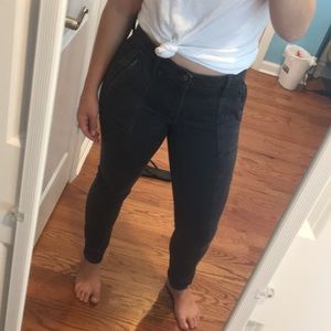 Gap Charcoal Denim Jeans With Extra Seams